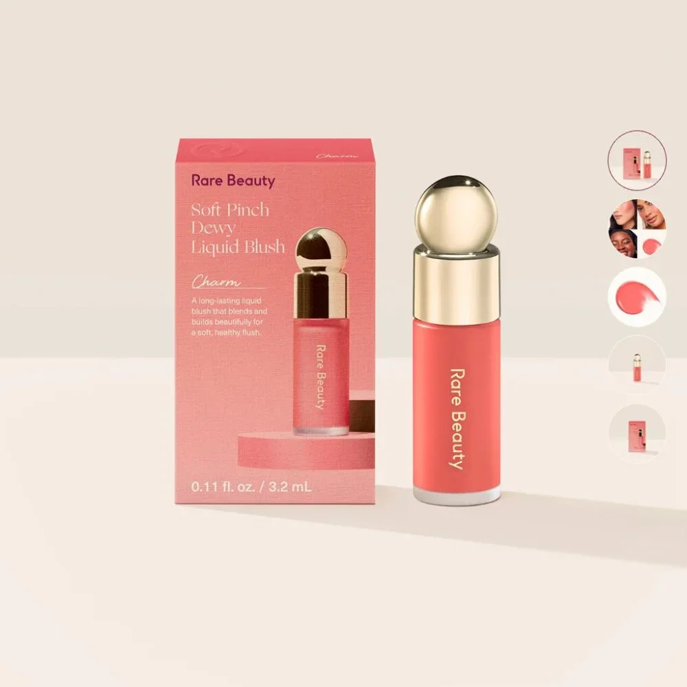 NWT Rare Beauty NEW Soft Pinch Liquid Blush Mini in Charm